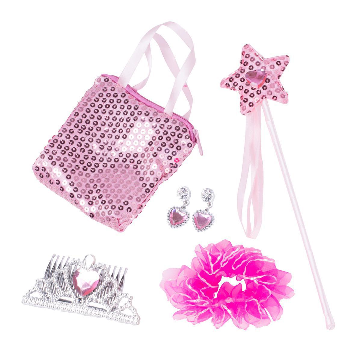 Kit de 5 accessoires de princesse - Polyester - Différentes tailles - 2 modèles au choix