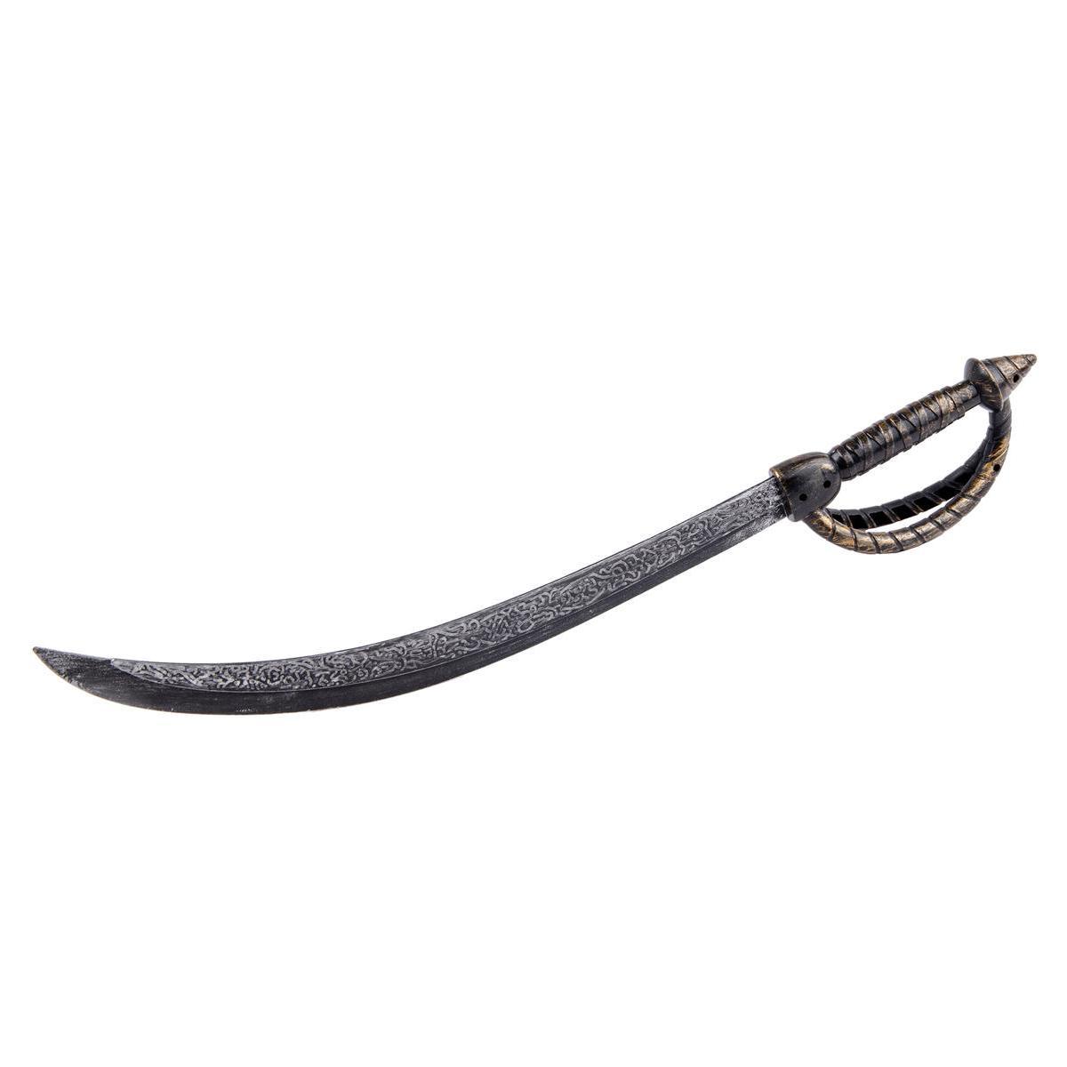 Sabre de pirate - Plastique - 72 cm - Marron