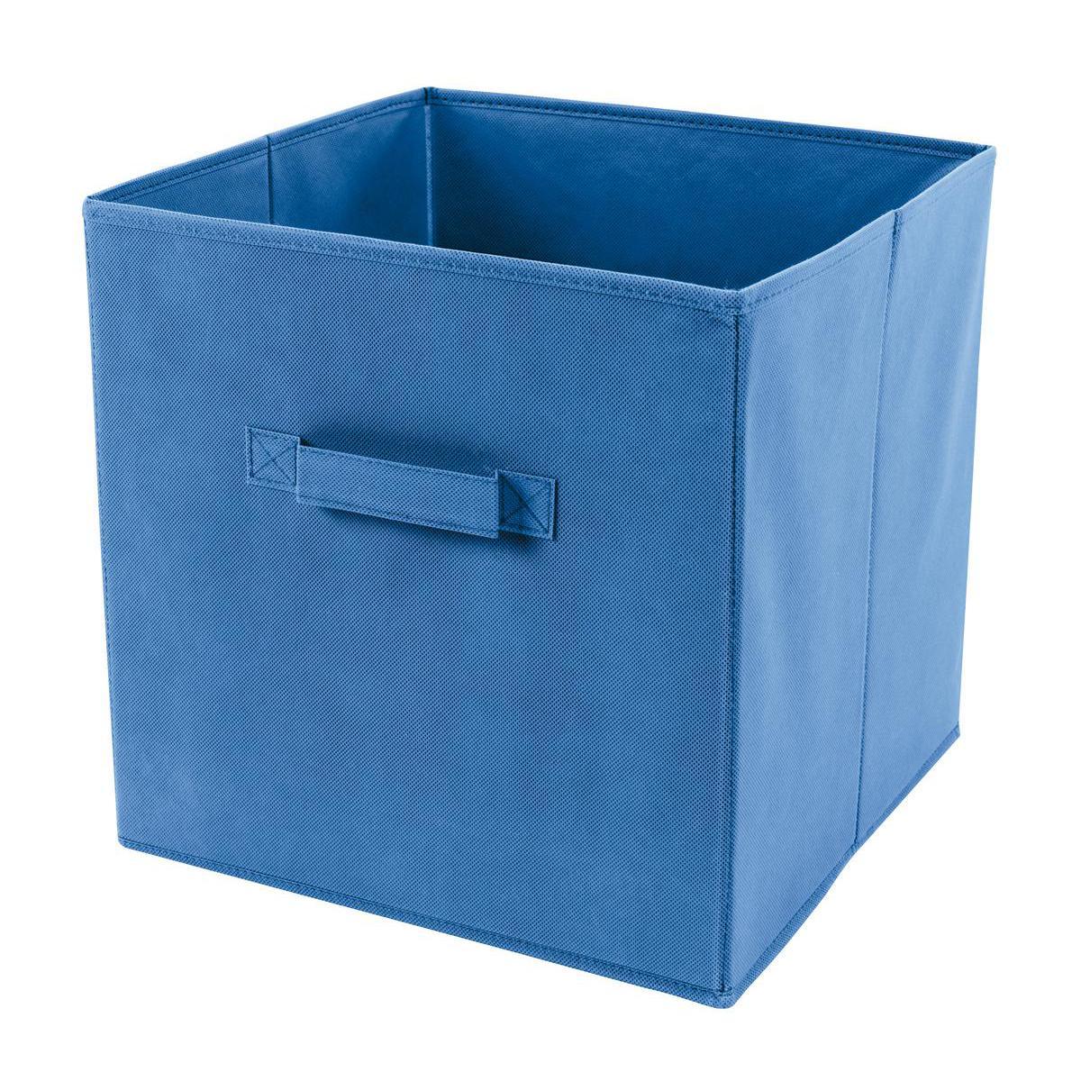 Cube de rangement - Polyester - 31 x 31 x H 31 cm - Différents coloris