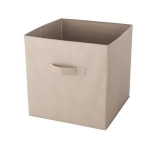 Cube de rangement - Polyester - 31 x 31 x H 31 cm - Différents coloris