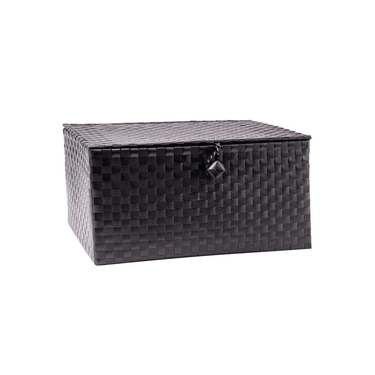 Boîte de rangement - Polypropylène - 32 x 22 x 14 cm - Gris ou noir