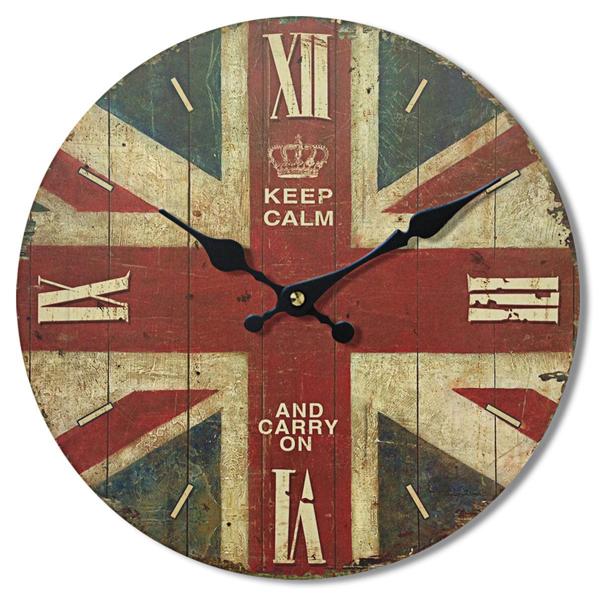 Horloge London - MDF - Ø 33,8 cm - Multicolore