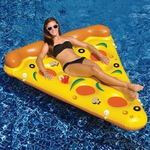 Matelas gonflable XXL pizza - 180x110xh25