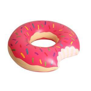 Bouée gonflable donut - PVC - Ø 120 x H 30 cm - Multicolore