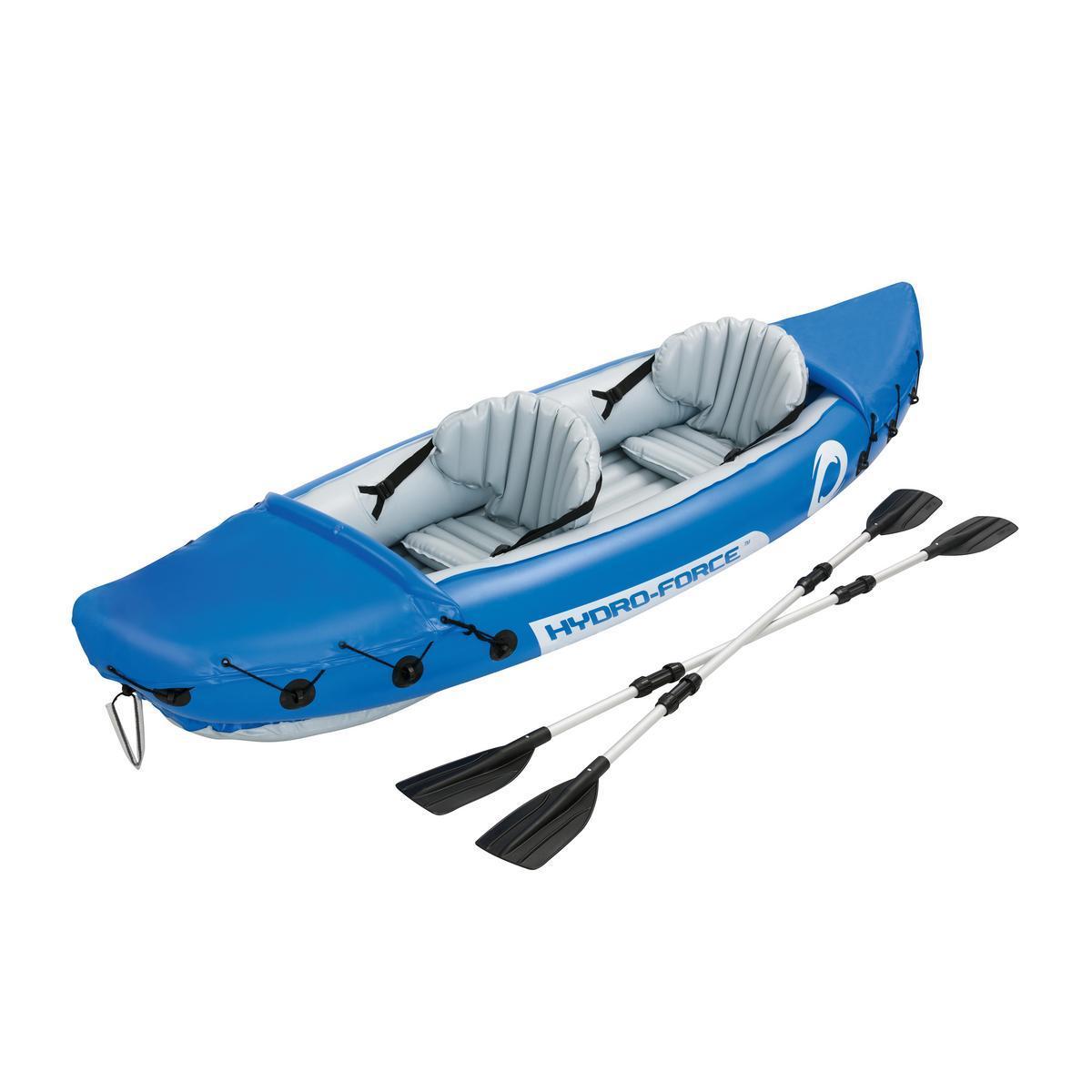 Kayak gonflable 2 personnes - PVC - 321 x H 88 cm - Bleu