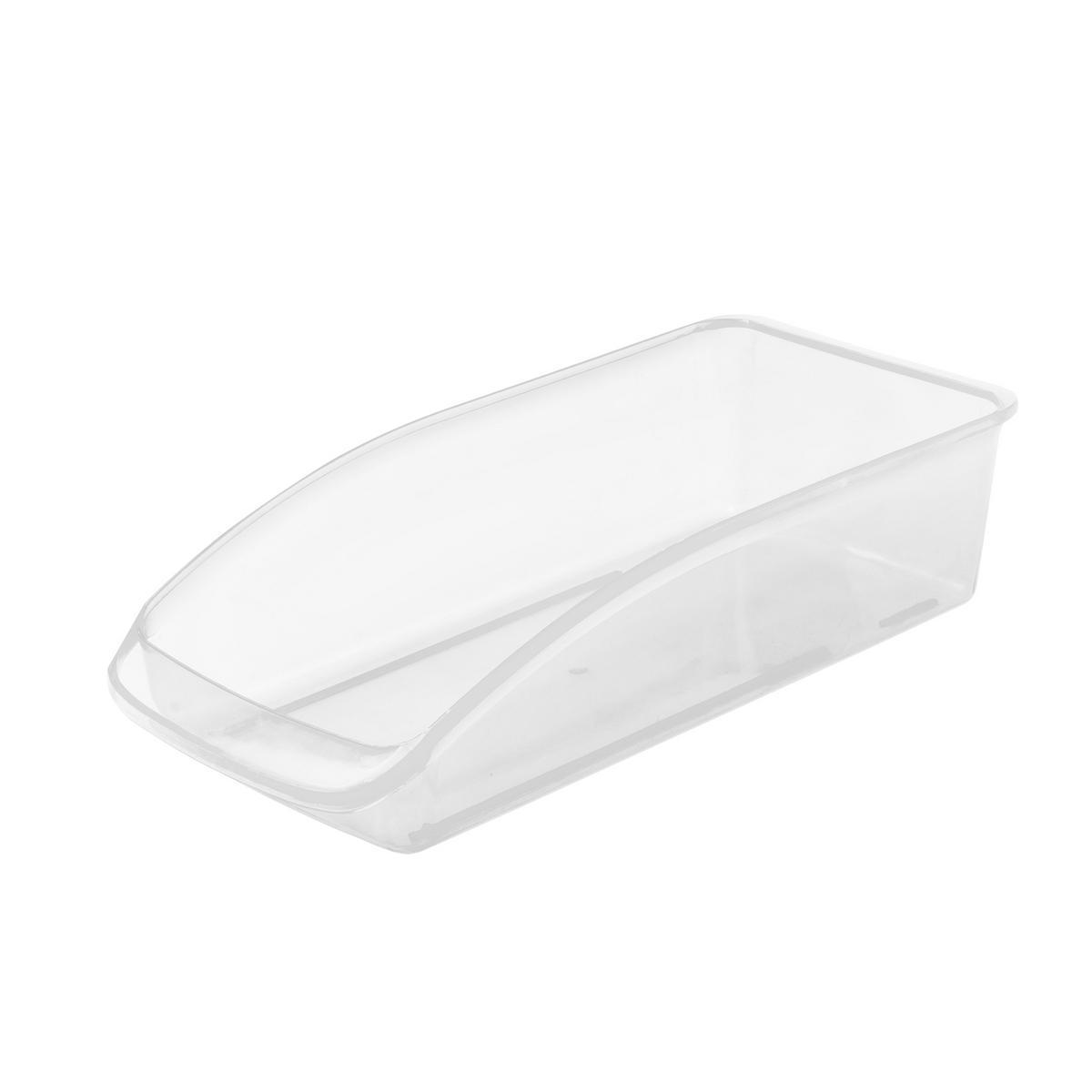 Casier de rangement frigo - Polystyrène - 32,5 x 15 x H 8 cm - Transparent