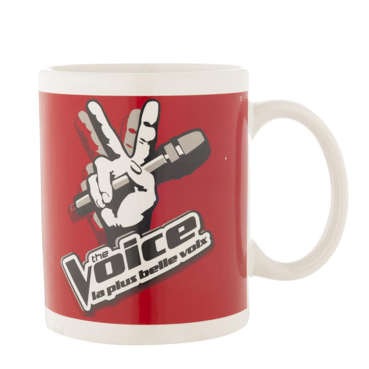 2 mugs The Voice - Céramique - 32,5 cl - Multicolore