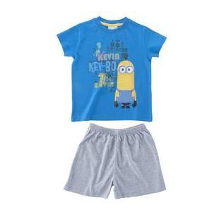 Pyjama enfant Minions - Coton et polyester - 3 à 6 ans - Bleu et jaune