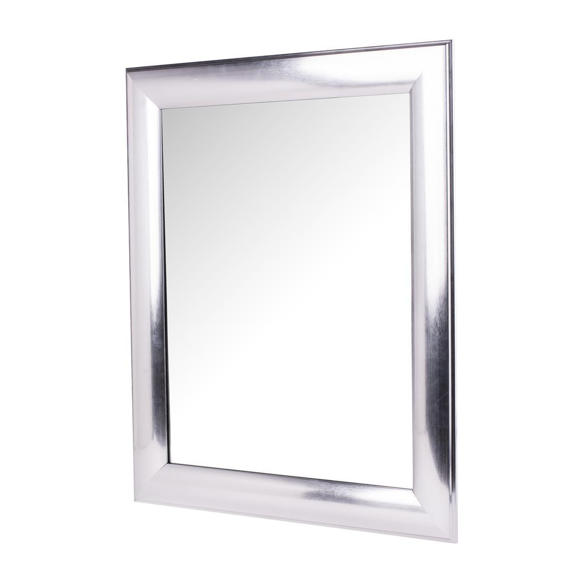 Miroir glam - Polystyrène - 50 x 60 cm - Gris