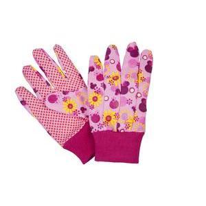 Gants de jardinage Minnie - Coton et PVC - 19 x 8,9 cm - Multicolore