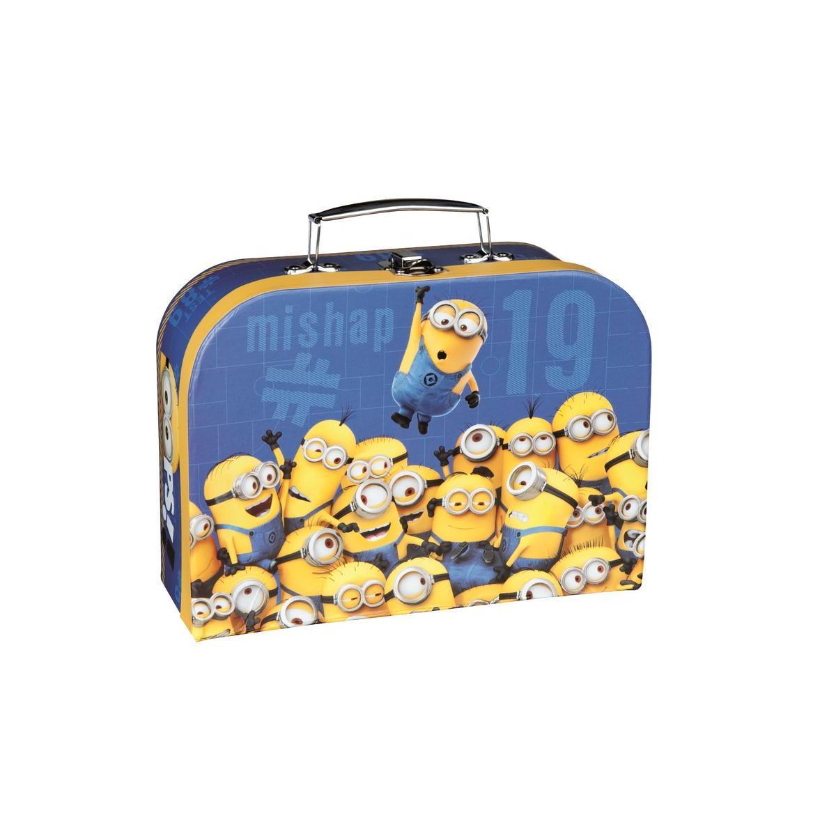 Valisette de voyage Minions - Carton - 25 x 18 x H 9 cm - Multicolore