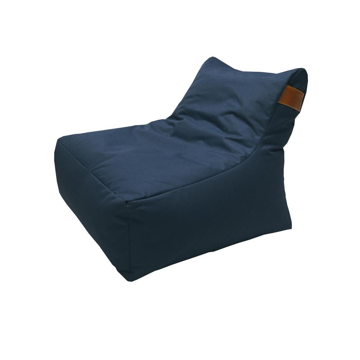 Siege relax imperméable - 100 % Polyester - 75 x 50 x 60 cm - Gris clair ou bleu marine