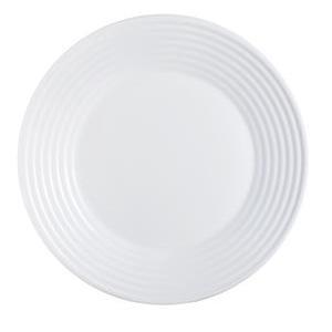 Assiette plate Harena - Opale - Ø 25 cm - Blanc