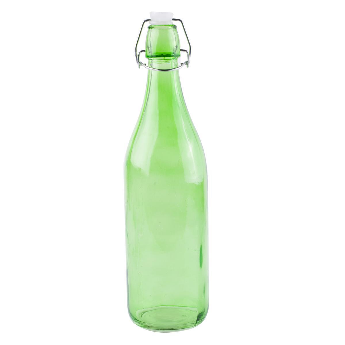 Bouteille limo - Verre - 1 L - Vert