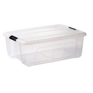 Boîte de rangement clipsable Top Box - 30 L - Transparent