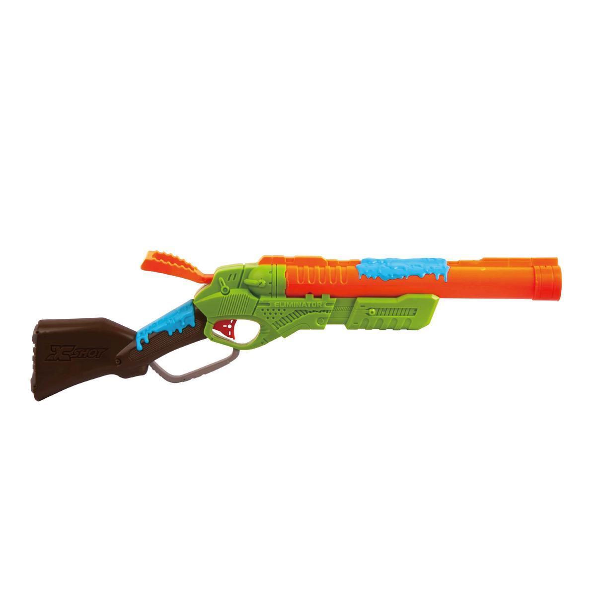 Fusil Eliminator et accessoires - Plastique - 67 x 7 x 21 cm - Multicolore