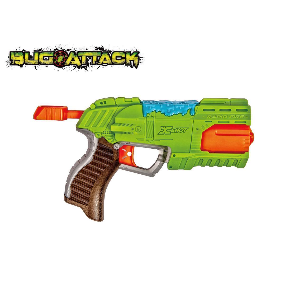 Pistolet Rapid Fire et accessoires - Plastique - 41 x 6,5 x 22 cm - Multicolore