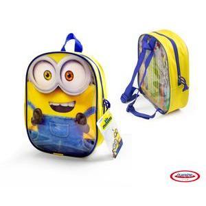 Sac à dos garni Minions - Plastique et tissu - 24 x 8 x H 29,5 cm - Multicolore