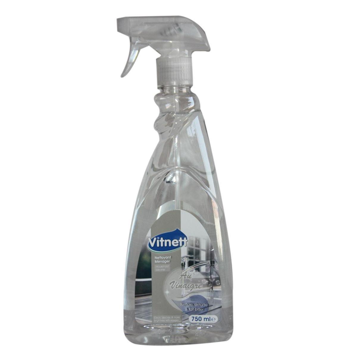 Spray nettoyant - Vinaigre - 750 ml - Transparent