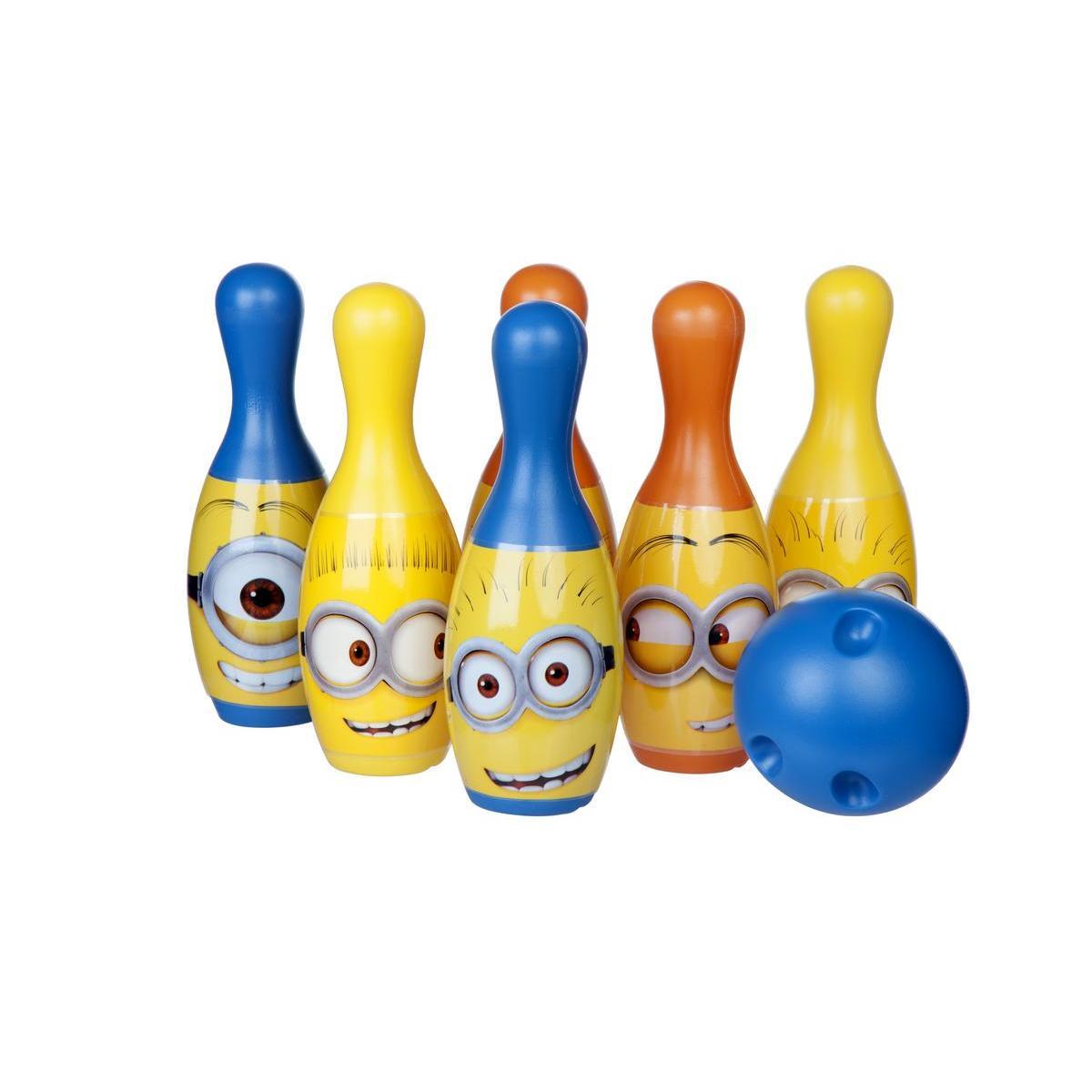 Jeu de bowling Minions - Plastique - 18,8 x 6,6 cm - Multicolore