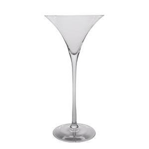 Vase martini - Verre - Ø 25 x H 50 cm - Transparent