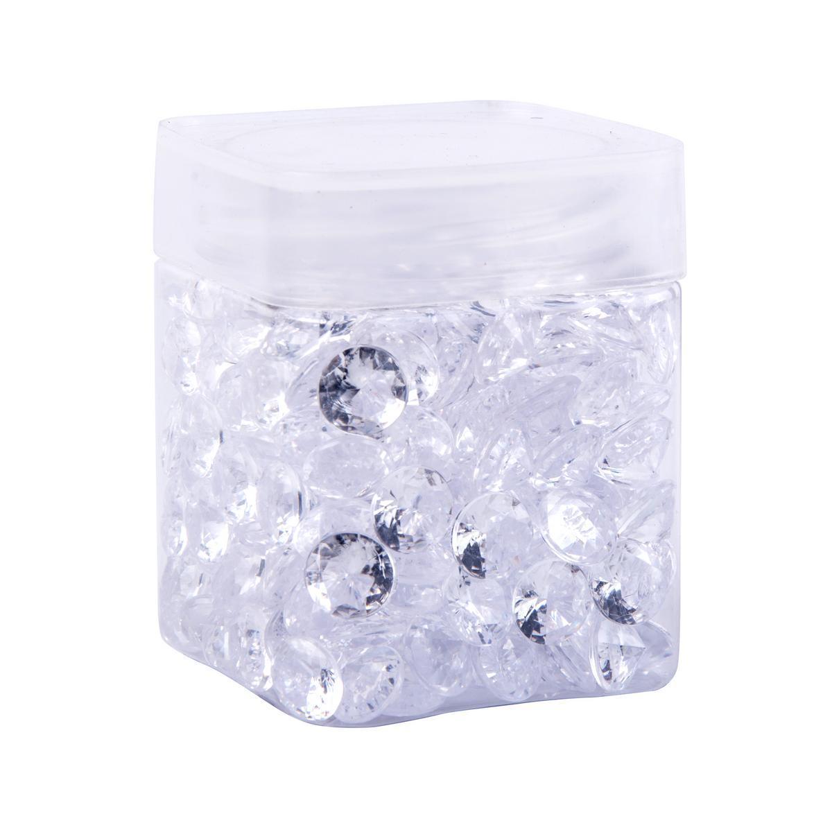 Diamants décoratifs - Acrylique - Ø 1,2 cm - Différents coloris