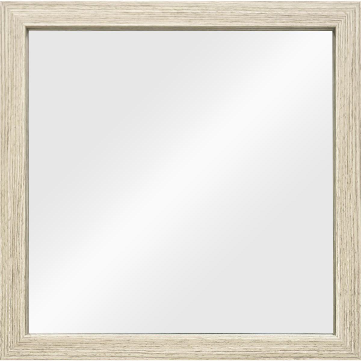Miroir carré en bois - 34 x 34 cm - Chêne gris - K.KOON