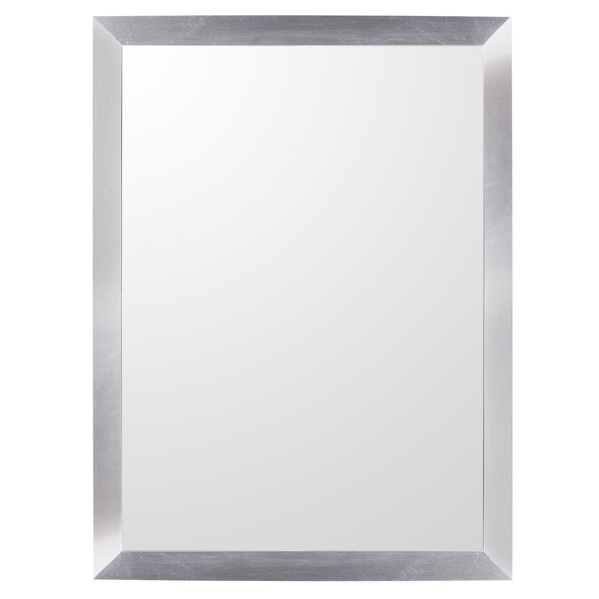 Miroir - MDF et verre - 56.4 x 76.4 x 2.0 cm - Argent