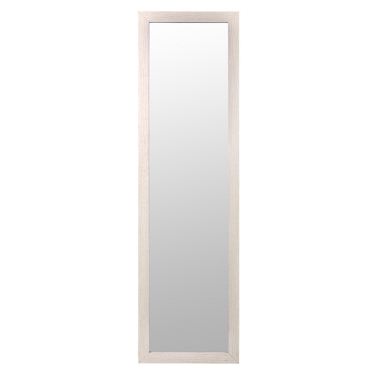 Miroir haut - L 120 x l 30 cm - Marron, transparent