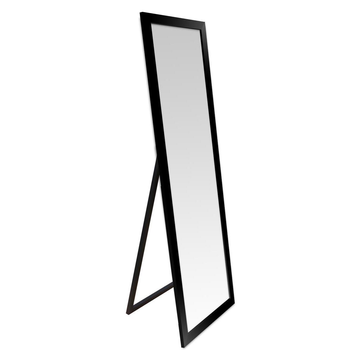 Miroir chevalet - MDF et verre - 38 x 140 cm - Noir