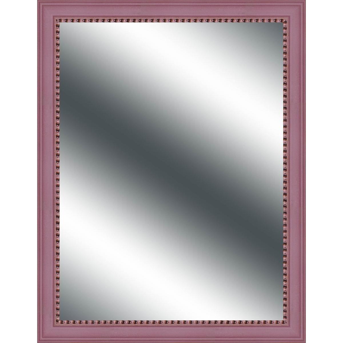 Miroir - MDF et verre - 30 x 40 cm - Vieux rose