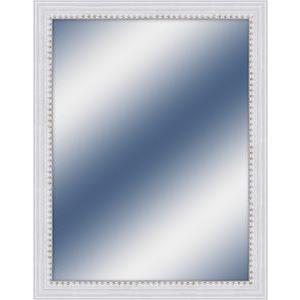 Miroir - MDF et verre - 30 x 40 cm - Blanc