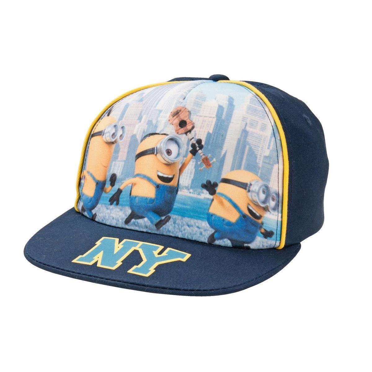 Casquette Minions - Polyester - taille 54 - Bleu et Jaune