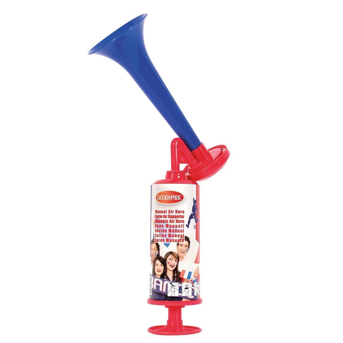 Corne de supporter manuelle - Plastique - 23 x 16 x H 7 cm - Rouge