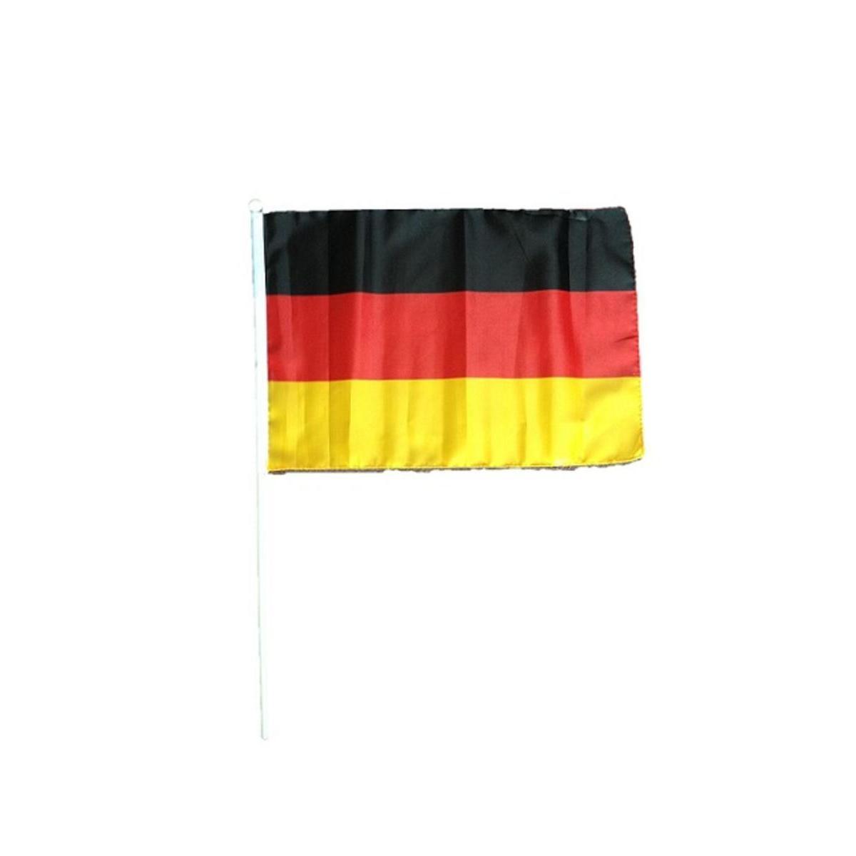 Drapeau sur manche Allemagne - L 45 x H 50 x l 30 cm - Noir, rouge, jaune