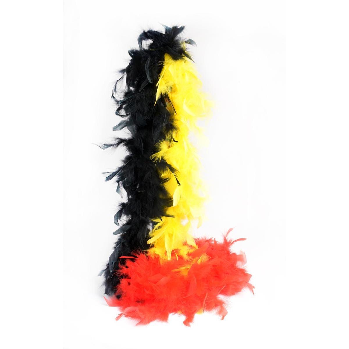 Boa supporter de la Belgique - L 180 cm - Noir, jaune, rouge