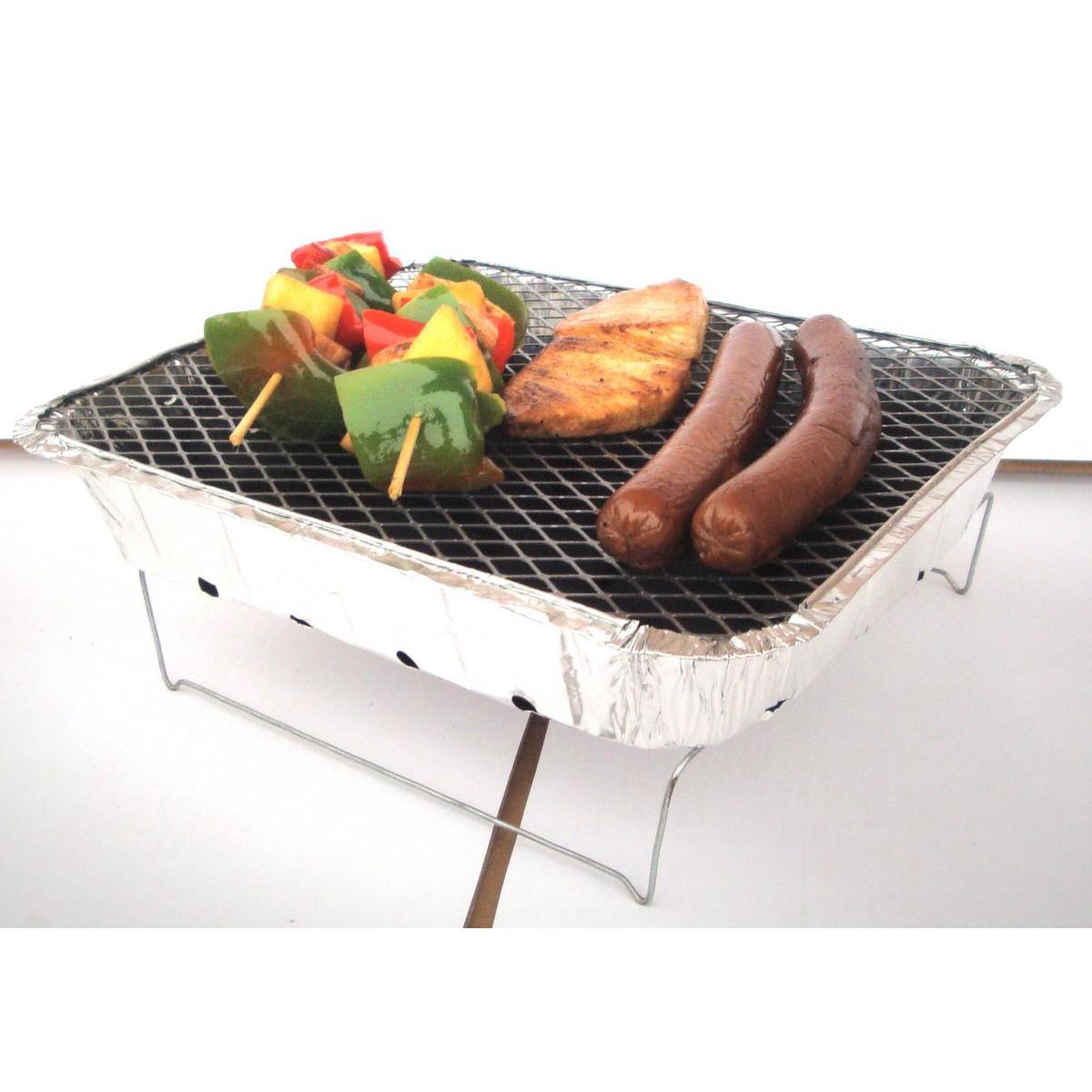 Barbecue jetable en aluminium