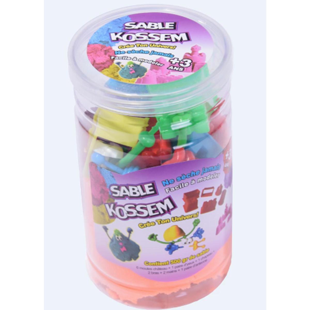 Sable magique - Plastqiue - 1 kg - Multicolore