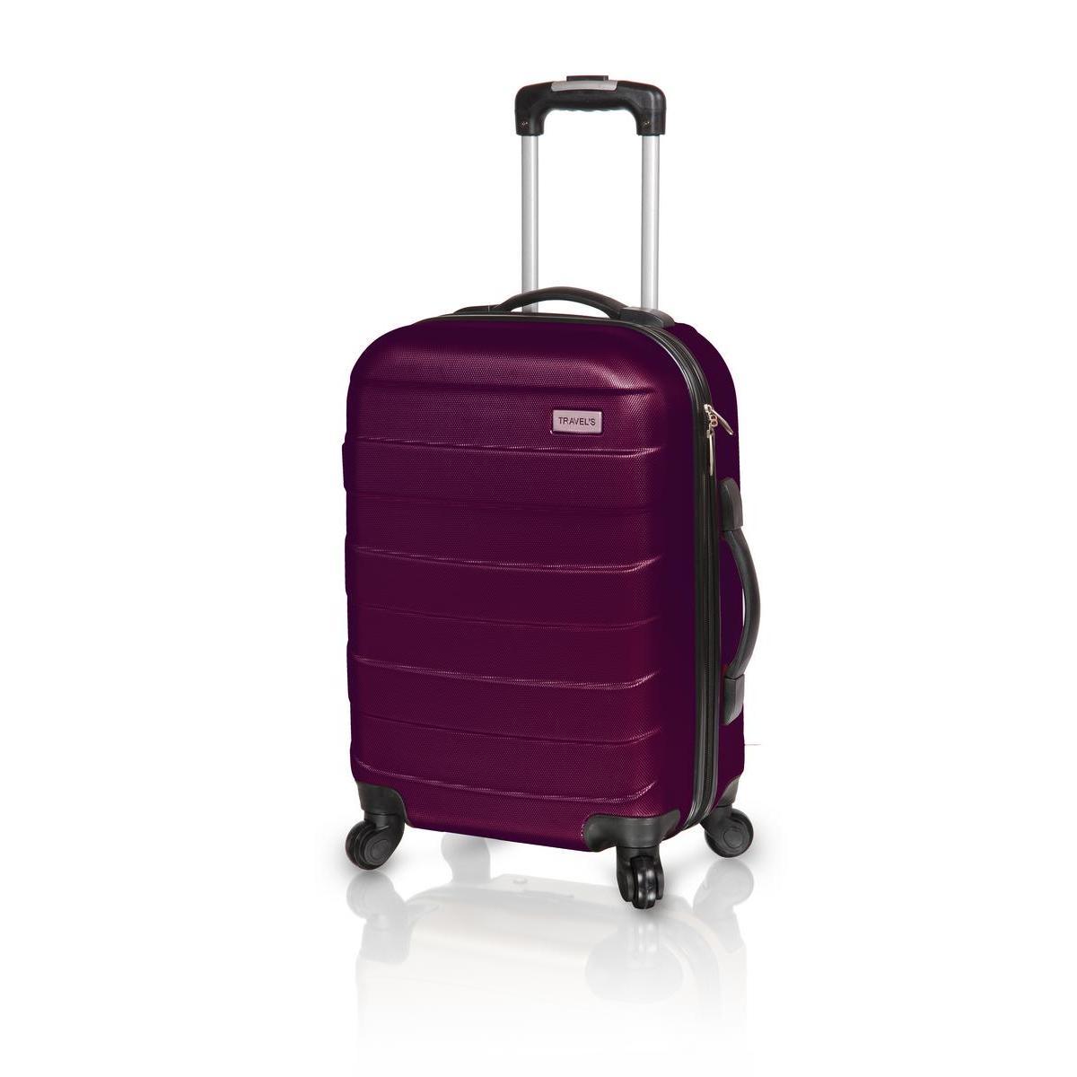 Valise rigide - ABS - 43 x 26 x H 65 cm - Violet