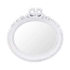 Miroir ruban - Paulownia, Polyrésine et verre - 29 x 31 cm - Marron