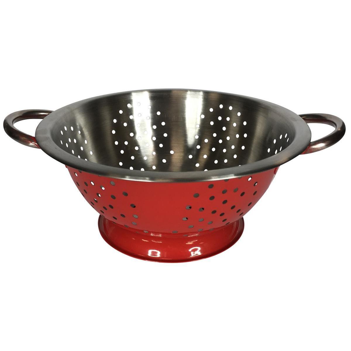 Passoire - Inox - Ø 24 cm - Rouge