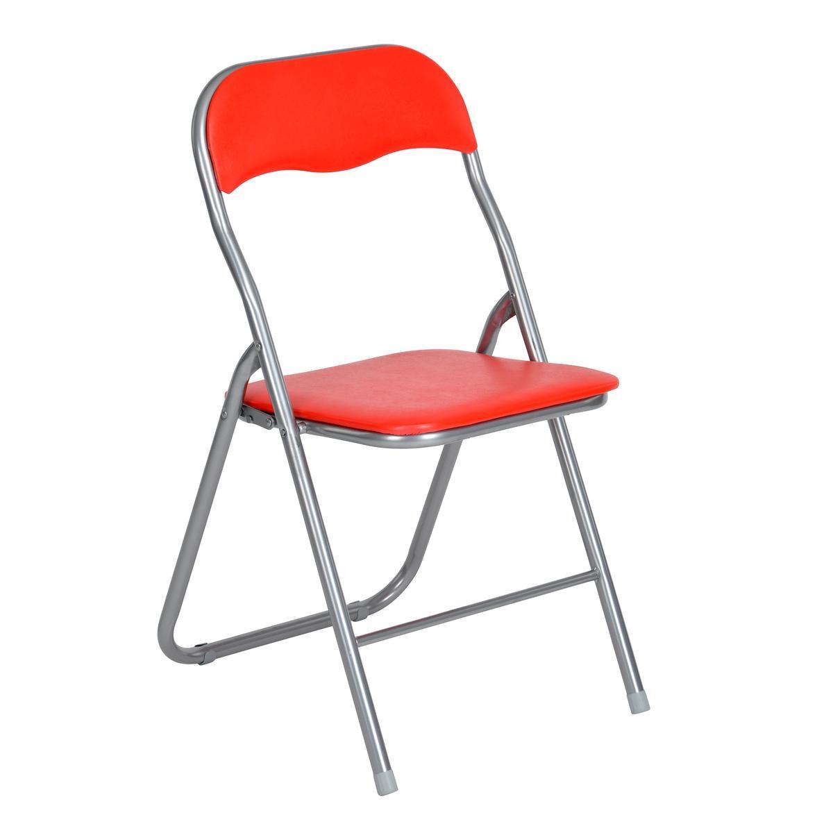 Chaise pliable - Rouge