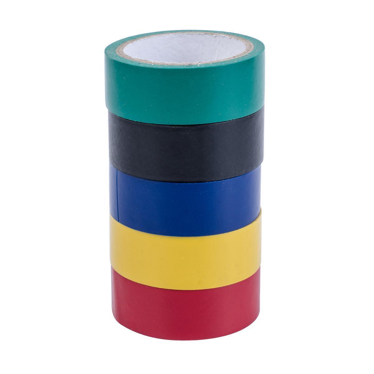 4 mini rouleaux de scotch - PVC - 1,9 cm x 3,6 m - Différents coloris