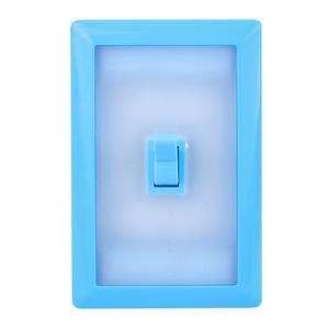 Veilleuse interrupteur - Plastique - 7,5 x 2 x H 11,5 cm - Blanc, bleu ou rouge