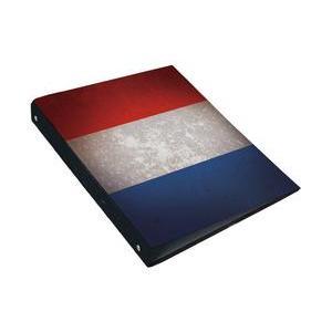 Classeur drapeau français - Carton rigide - 24 x 4 x H 32 cm - Multicolore