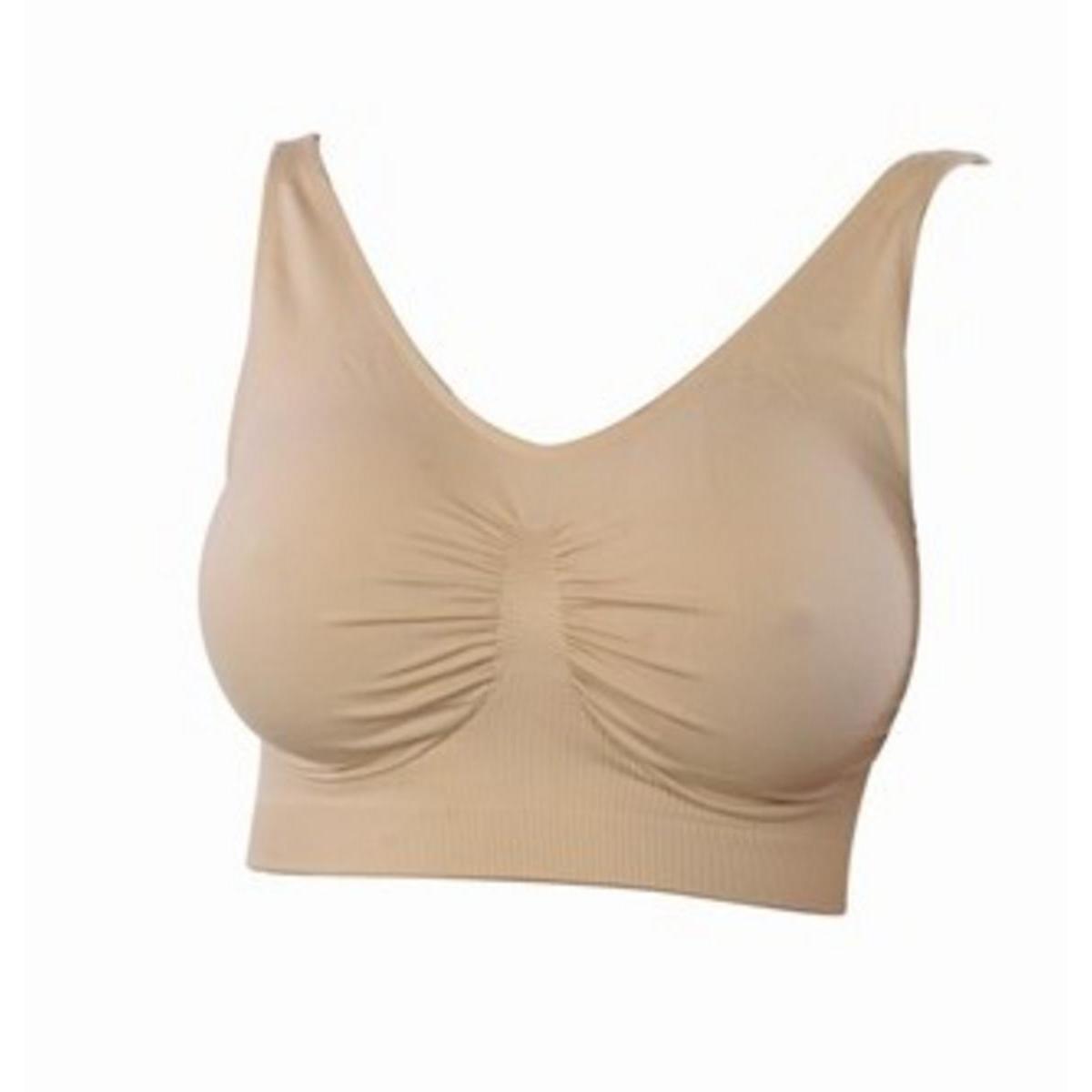 Brassière - Polyamide et élasthanne - XL - Beige