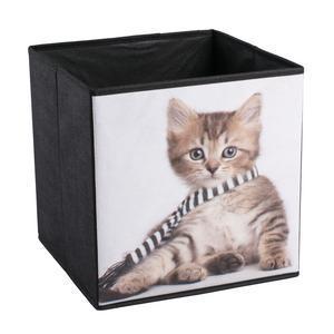 Cube de rangement animaux - Polyester - 28 x 28 x H 28 cm - Différents modèles