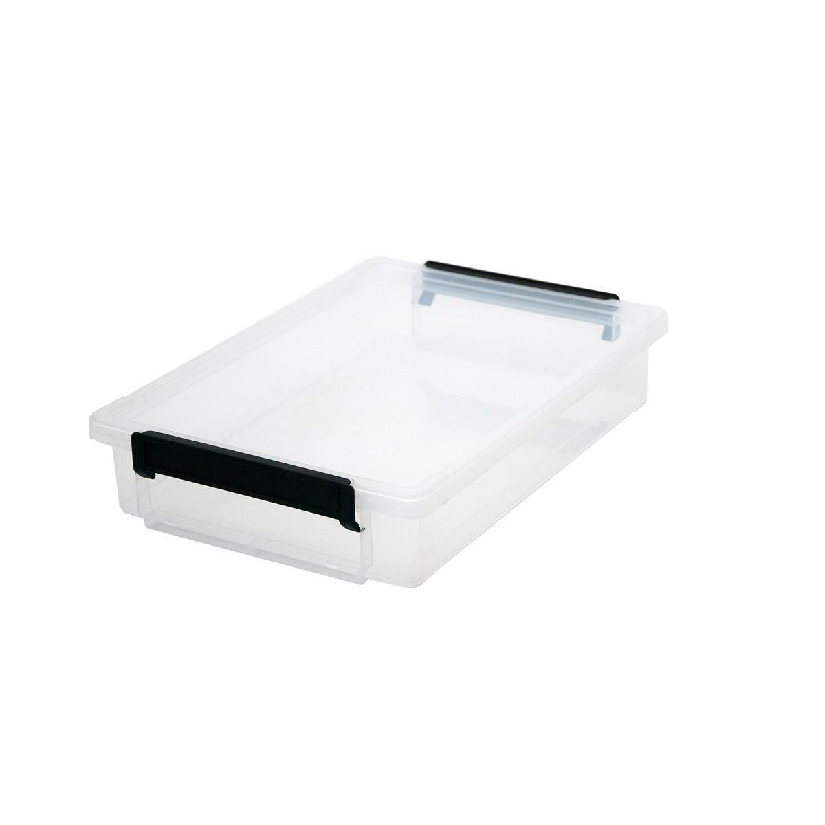 Boîte de rangement - Plastique - 16 x 10 x H 9 cm - Transparent