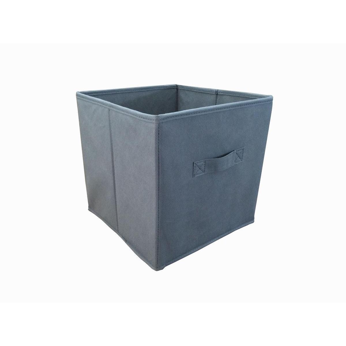 Cube de rangement - Polyester - 28 x 28 x H 28 cm - Différents coloris