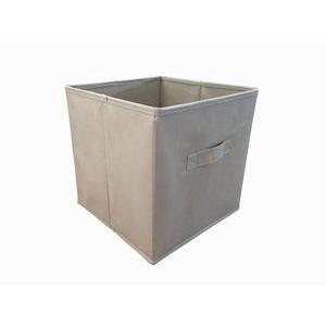 Cube de rangement - Polyester - 28 x 28 x H 28 cm - Différents coloris